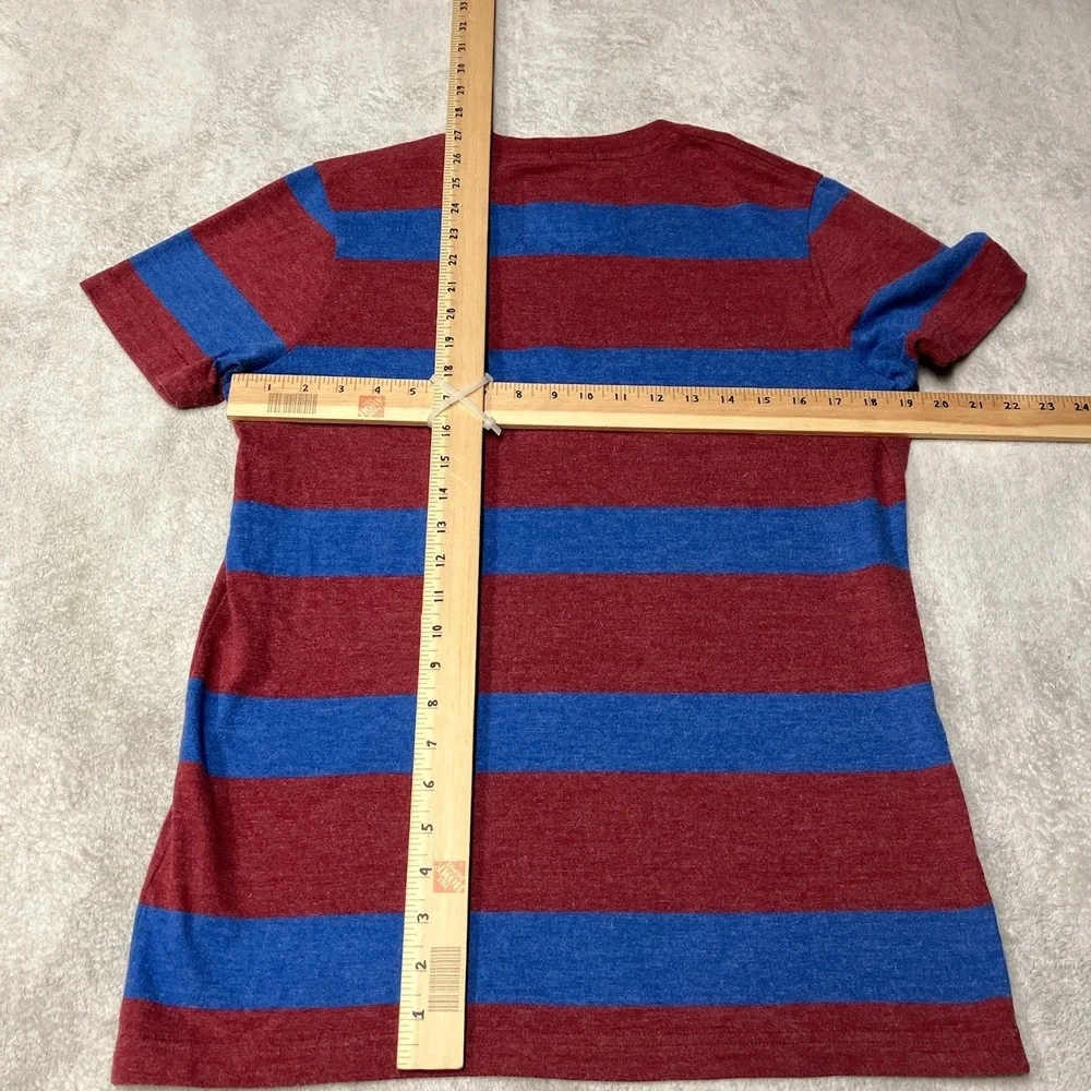 Vintage Y2K Abercrombie & Fitch Muscle Fit T-Shirt V-Neck Striped Logo Mens L